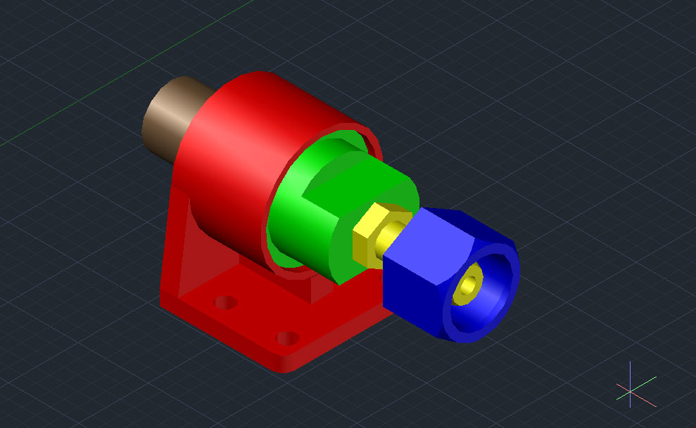 3D модель Клапан сетевой обратный в AutoCAD