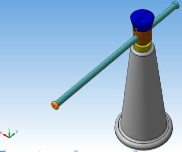3D модель ЗD Модель домкрата винтового
