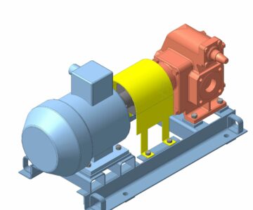 3D модель Агрегат насосный НМШ32-10-18/4Б-5