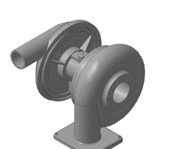 3D модель 3D сборка турбокомпрессора