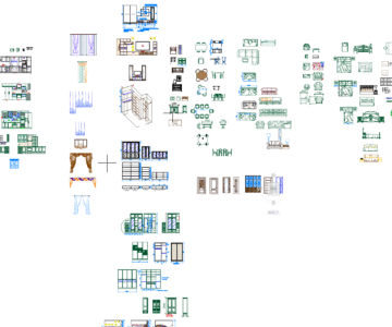 Чертеж Блоки мебели dwg