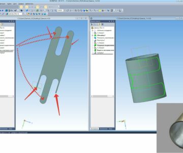 3D модель Соединение в замок на стыке обечайки.