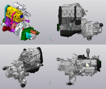3D модель Двигатель ВАЗ 2111 (21083 инж.)