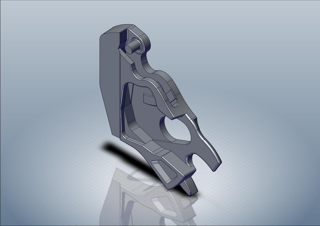 3D модель Замок автосцепки СА-3