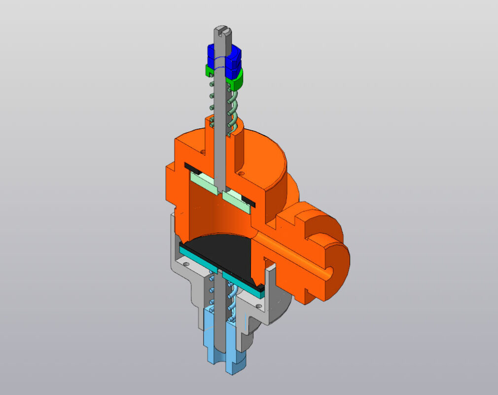 3D модель Расчетно графическая работа "Клапан ограничитель"