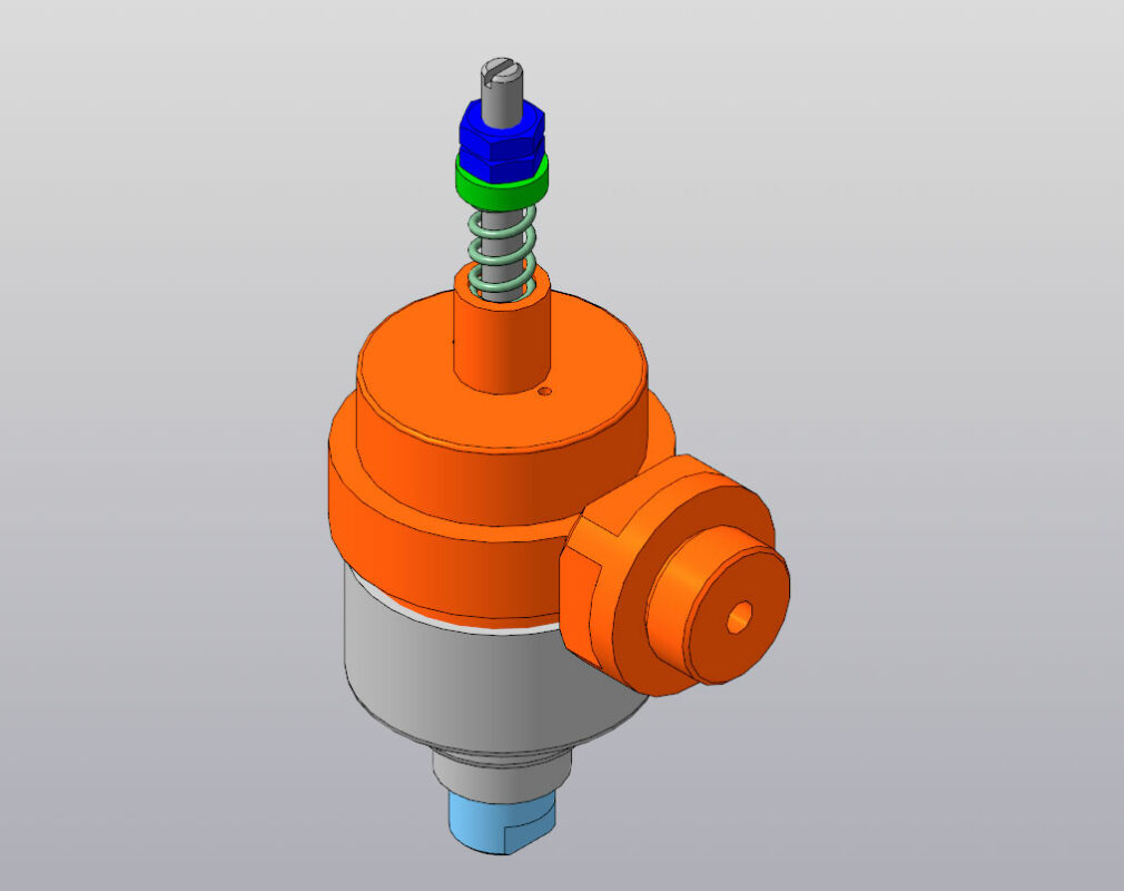 3D модель Расчетно графическая работа "Клапан ограничитель"