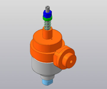 3D модель Расчетно графическая работа "Клапан ограничитель"