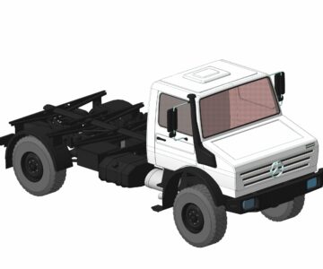 3D модель Шасси Mercedes Benz Unimog 4000