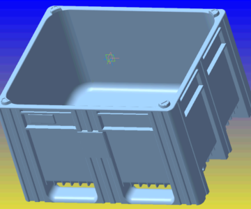 3D модель Контейнер модель1000-ACE сплошной