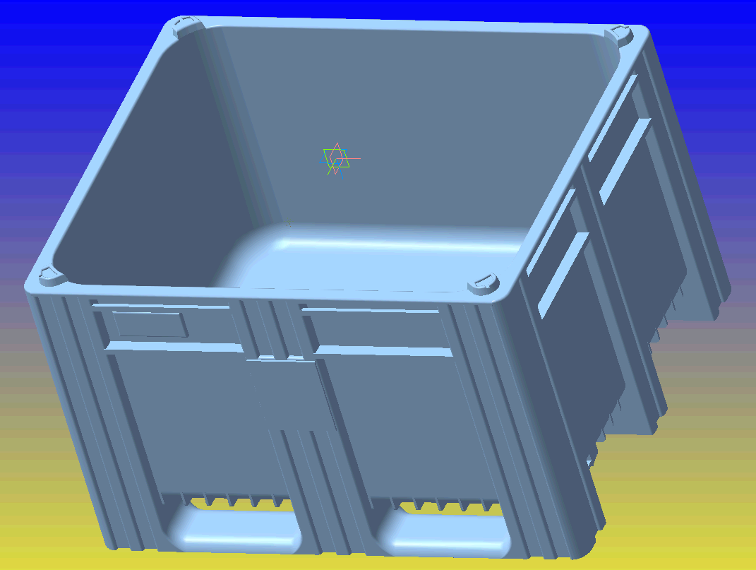 3D модель Контейнер модель1000-ACE сплошной