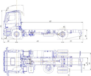 Чертеж Чертежи автомобилей DAF