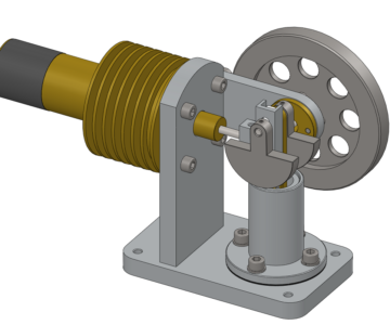 3D модель Двигатель Стирлинга в SolidWorks