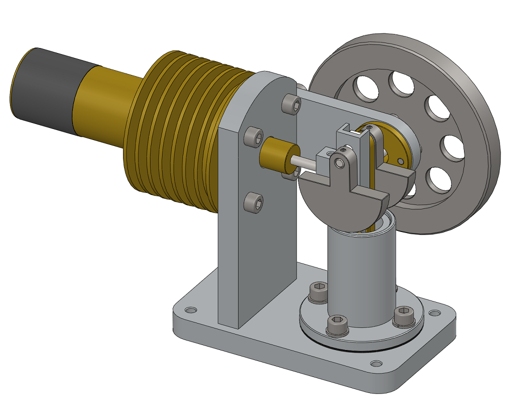3D модель Двигатель Стирлинга в SolidWorks