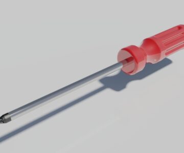 3D модель Отвертка с эргономичной ручкой из пвх