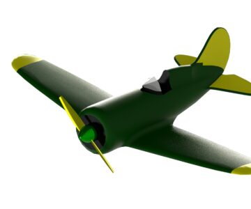 3D модель Масштабная модель истребителя И-16 "Ишак"