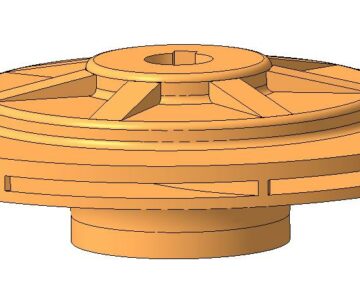 3D модель Колесо рабочее насоса iPn 40/160 Wilo