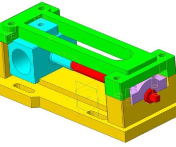 3D модель Натяжное устройство по инженерной графике