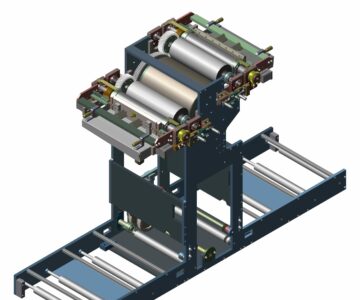 3D модель Красящий узел станка по производству салфетки с двумя печатными блоками