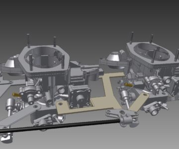 3D модель Карбюратор ДААЗ Озон (сдвоенный)