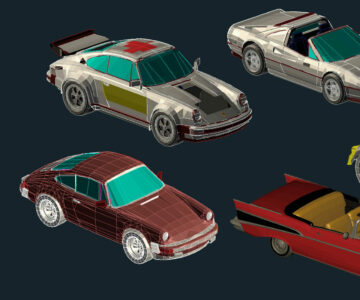 3D модель 3D Автомобили в AutoCAD