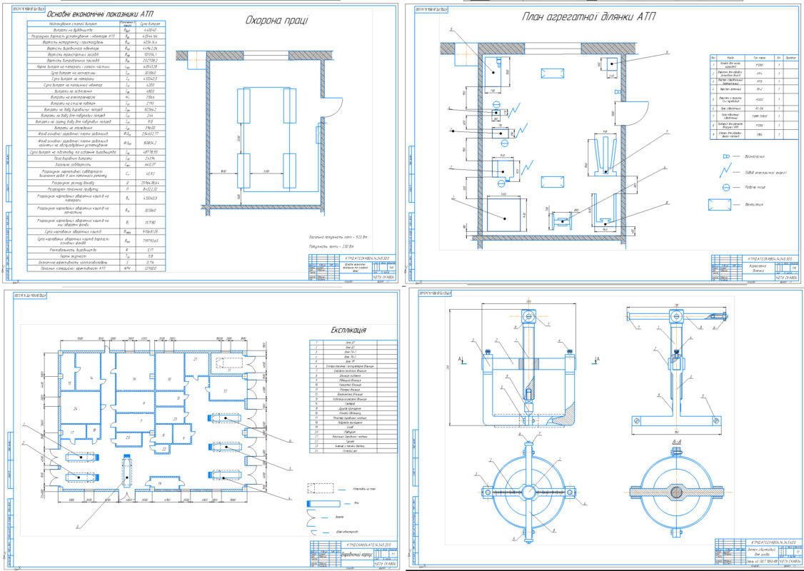 Чертеж Проектировка автотранспортного предприятия