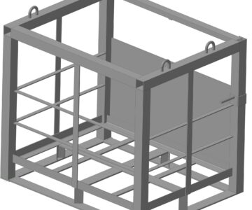 3D модель Клеть для транспортировки газовых баллонов