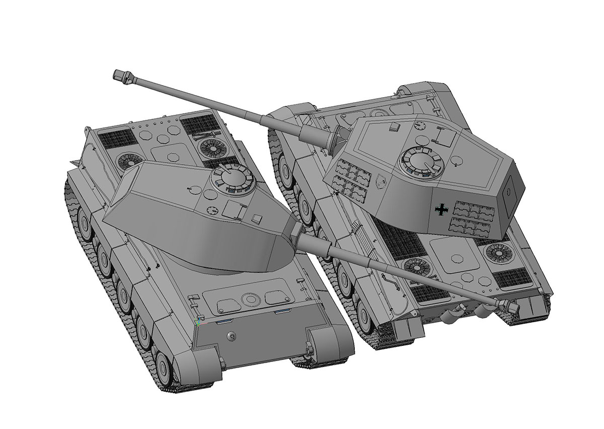 3D модель 3D модель танка Pz.Kpfw.VI Ausf.B Tiger II