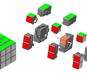 3D модель Кубик Рубика  в полном объёме
