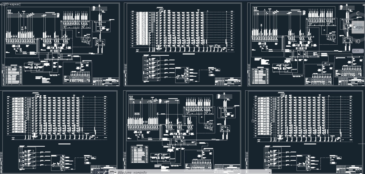 Чертеж Электроснабжение 14 этажного монолитного здания