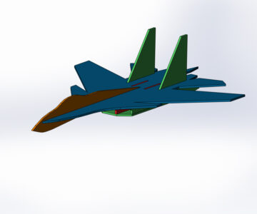 3D модель 3D Самолет с пенопласта СУ-37