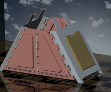 3D модель Походная печь v2