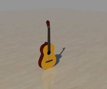 3D модель Акустическая гитара