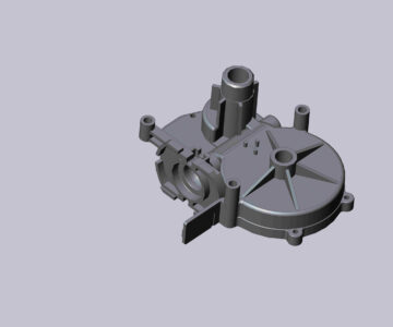 3D модель Корпус стеклоочистителя задней двери ВАЗ 1119