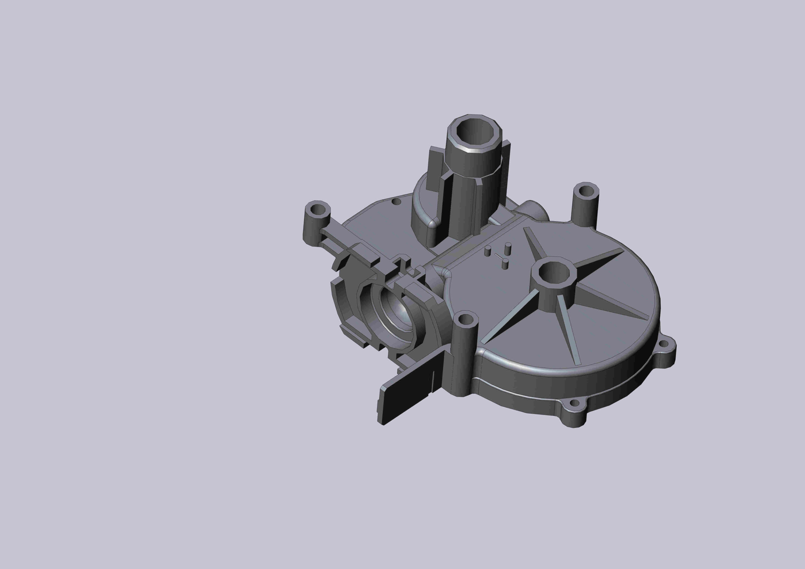 3D модель Корпус стеклоочистителя задней двери ВАЗ 1119