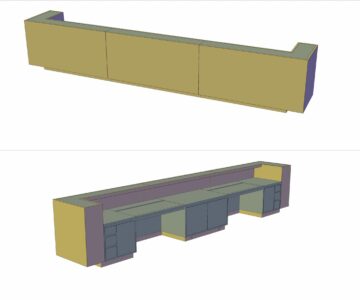 3D модель Стойка ресепшн