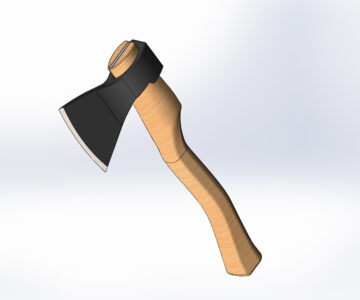 3D модель 3D модель Топор