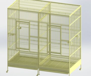 3D модель Клетка для попугая