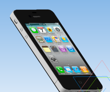 3D модель iPhone 4 3D