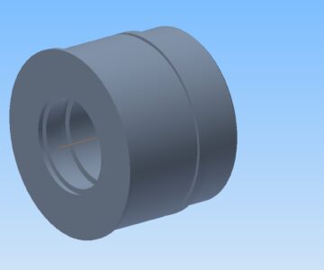 3D модель Букса- передняя втулка гидроцилиндра , параметрическая