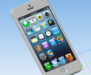 3D модель iPhone 5 3D Модель