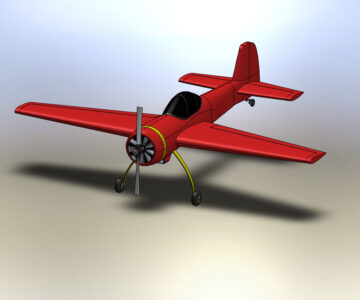 3D модель 3D модель самолета ЯК-55