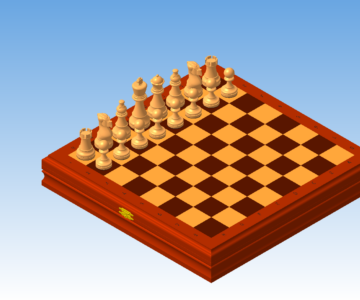 3D модель Настольная игра - Шахматы