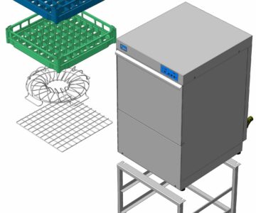 3D модель Машина посудомоечная фронтальная МПФ-30-01