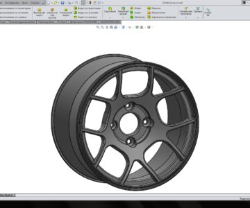 3D модель Колесный диск Work 14x8 3D Модель
