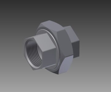3D модель Американка 1 1/4"