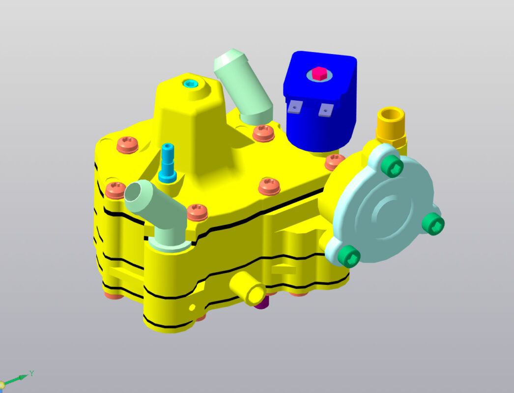 3D модель 3D Сборка Редуктор Tomasetto Alaska АТ09