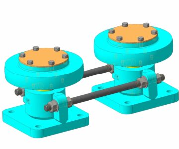 3D модель Узел опорного ролика