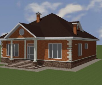 3D модель Жилой дом 3D 160м2