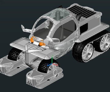 3D модель ATV-Снегоход