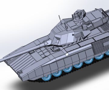 3D модель 3D модель танка "АРМАТА Т-14"